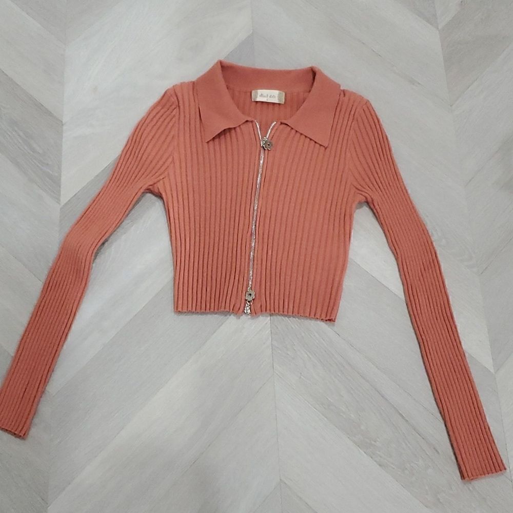 Altered State, womans long Sleeve, Knit Crop, Size Small